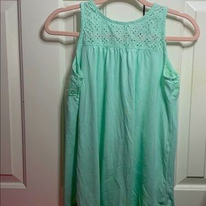 Light blue thank top